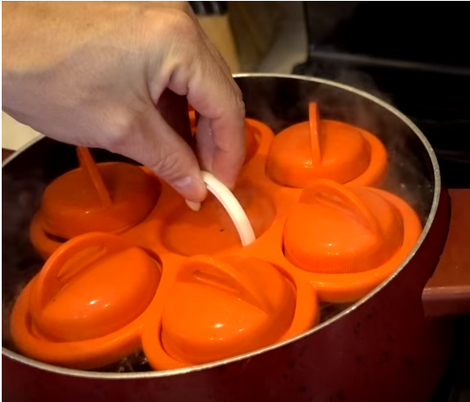 Set of 6 Silicone Egg Boiling Bags